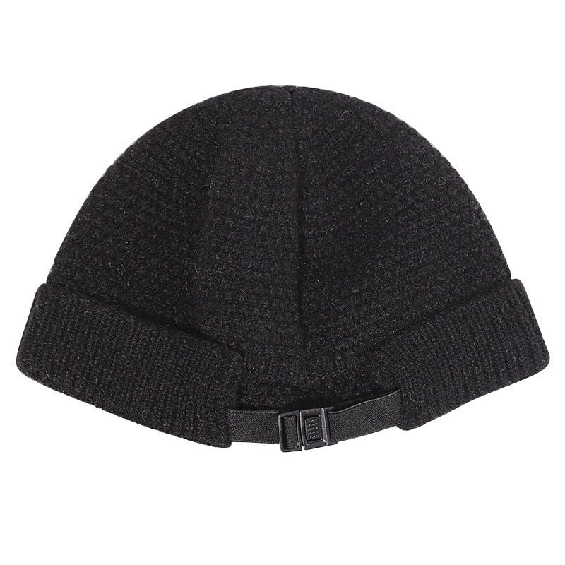 Outdoor Wool Beanie – Warm Knitted Winter Hat with Hemmed Edge for Cold Days - Urban Caps