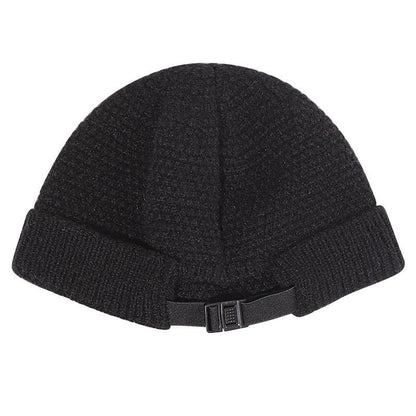 Outdoor Wool Beanie – Warm Knitted Winter Hat with Hemmed Edge for Cold Days - Urban Caps