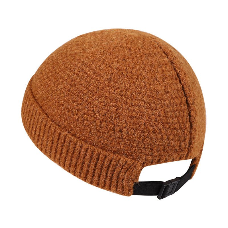 Outdoor Wool Beanie – Warm Knitted Winter Hat with Hemmed Edge for Cold Days - Urban Caps