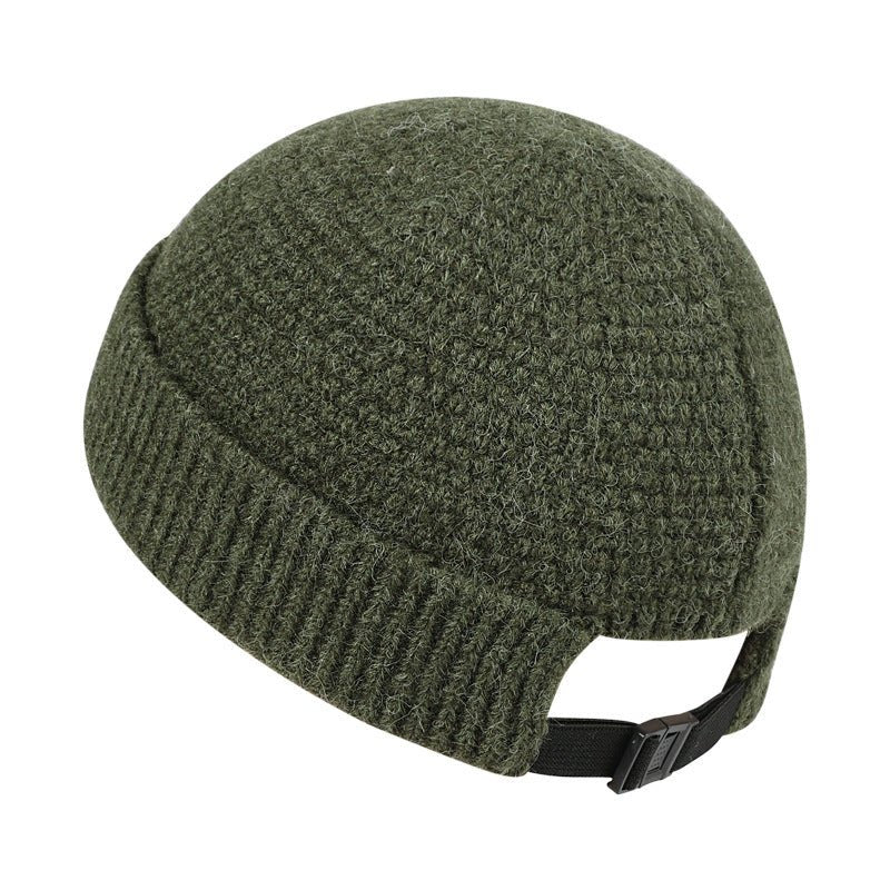 Outdoor Wool Beanie – Warm Knitted Winter Hat with Hemmed Edge for Cold Days - Urban Caps