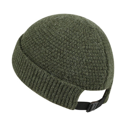Outdoor Wool Beanie – Warm Knitted Winter Hat with Hemmed Edge for Cold Days - Urban Caps