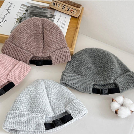 Outdoor Wool Beanie – Warm Knitted Winter Hat with Hemmed Edge for Cold Days - Urban Caps