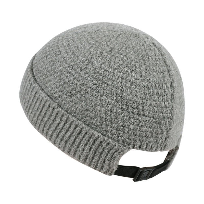 Outdoor Wool Beanie – Warm Knitted Winter Hat with Hemmed Edge for Cold Days - Urban Caps