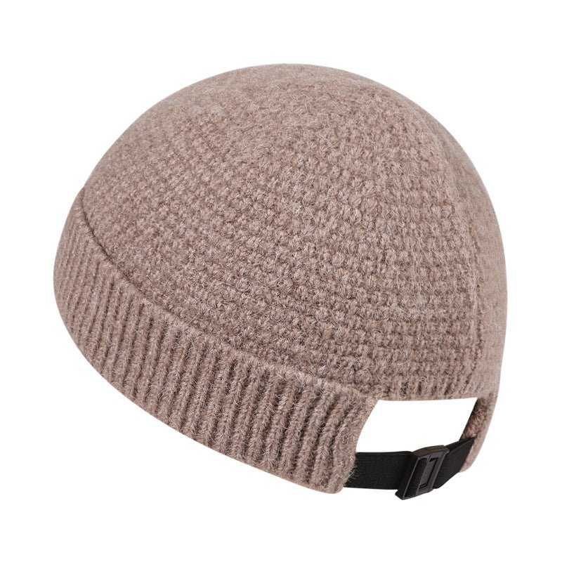Outdoor Wool Beanie – Warm Knitted Winter Hat with Hemmed Edge for Cold Days - Urban Caps