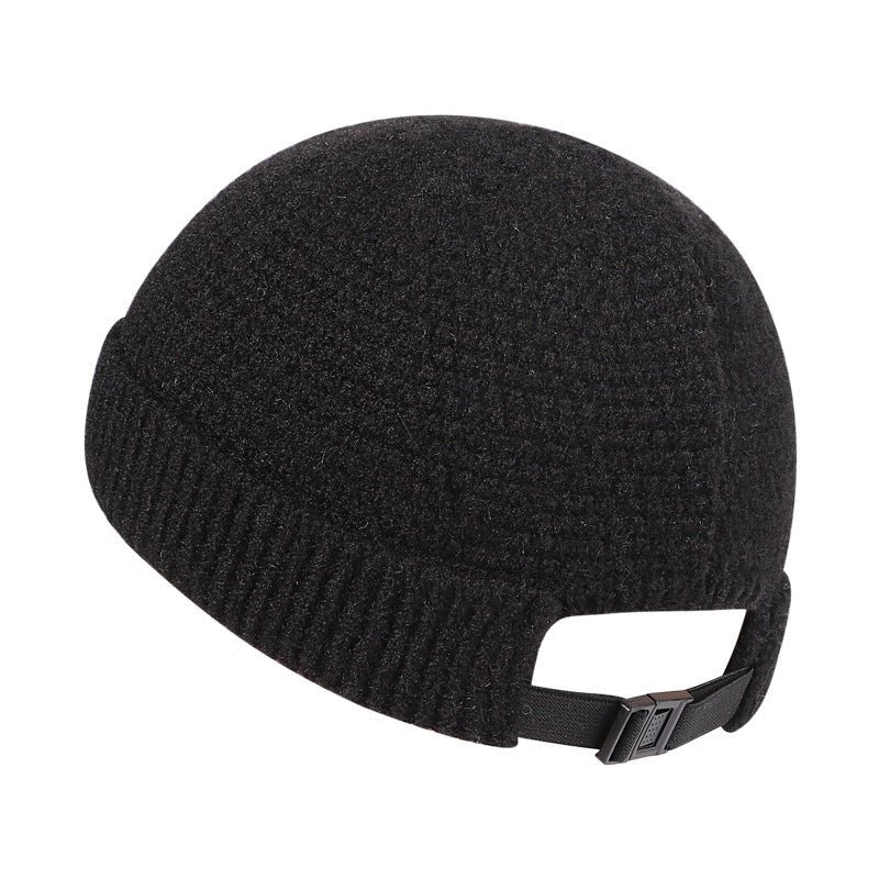 Outdoor Wool Beanie – Warm Knitted Winter Hat with Hemmed Edge for Cold Days - Urban Caps