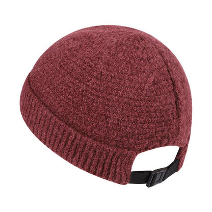 Outdoor Wool Beanie – Warm Knitted Winter Hat with Hemmed Edge for Cold Days - Urban Caps