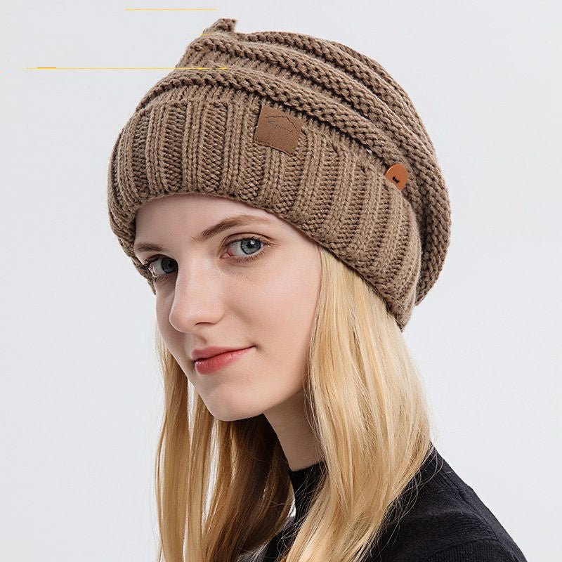 Outdoor Wool Beanie with Mask Hooks – Warm Knit Winter Hat with Ear Loop Support - Urban Caps