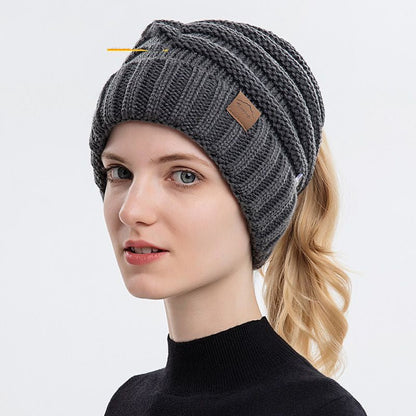 Outdoor Wool Beanie with Mask Hooks – Warm Knit Winter Hat with Ear Loop Support - Urban Caps
