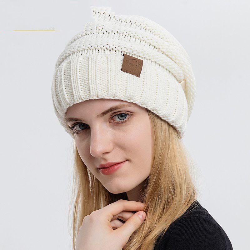 Outdoor Wool Beanie with Mask Hooks – Warm Knit Winter Hat with Ear Loop Support - Urban Caps