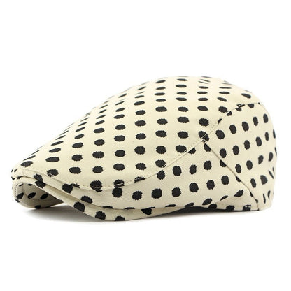 Personalized Ethnic Style Floral Beret Women's British Retro Corduroy - Urban Caps