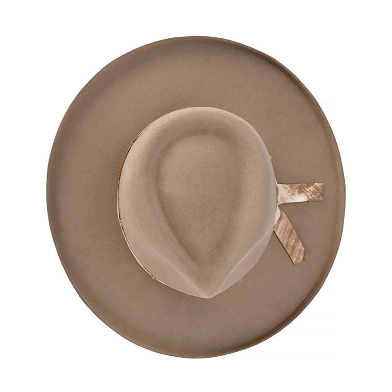 Phoenix – Structured Wool Felt Hat with Teardrop Crown and Turned Edge Brim - Urban Caps