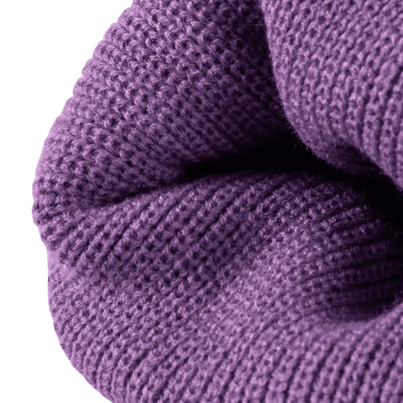 Plain Knitted Beanie – Classic Cuffed Winter Beanie Hat