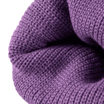 Plain Knitted Beanie – Classic Cuffed Winter Beanie Hat