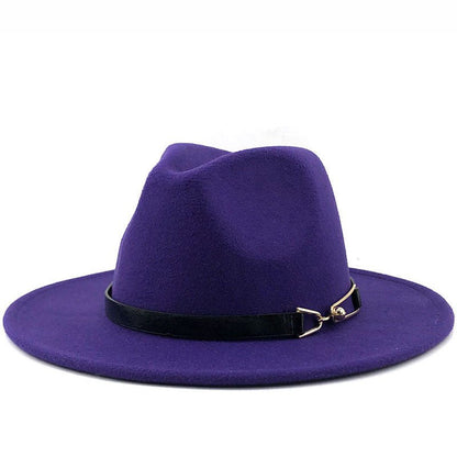 Popular Fedora British Vintage Top Fashion Ladies Woolen Hat - Urban Caps