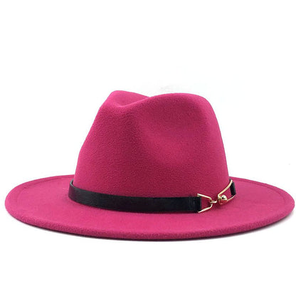Popular Fedora British Vintage Top Fashion Ladies Woolen Hat - Urban Caps