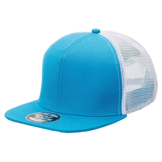 Premium American Twill Snapback – Flat Peak, Mesh Back, Custom Foil - Urban Caps