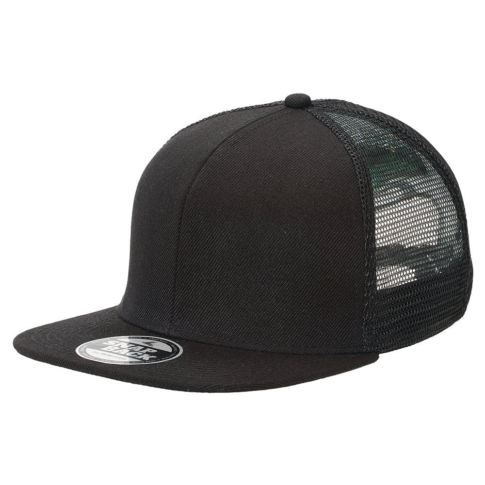 Premium American Twill Snapback – Flat Peak, Mesh Back, Custom Foil - Urban Caps