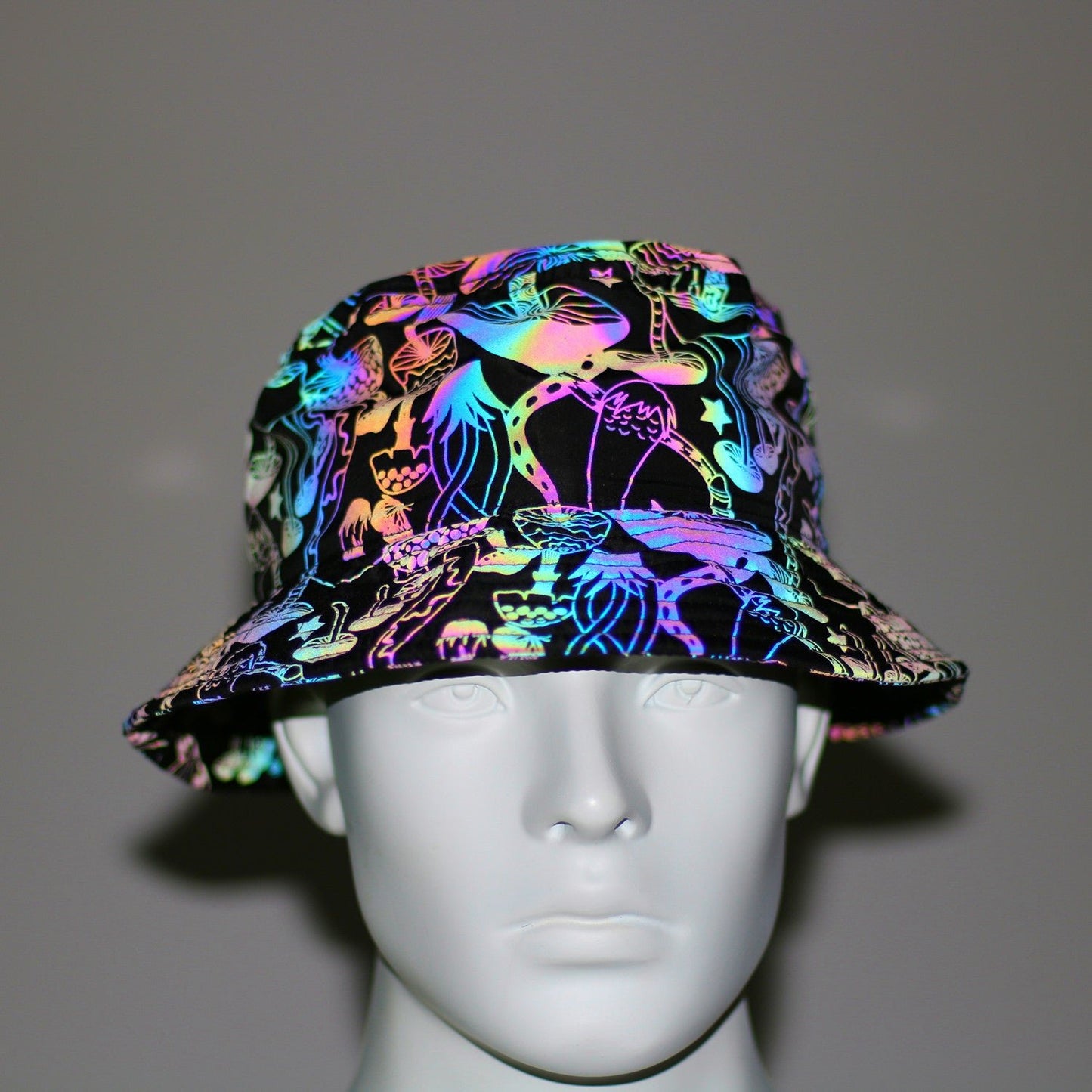 Printing Colorful Reflective Bucket Hat Sunshade - Urban Caps