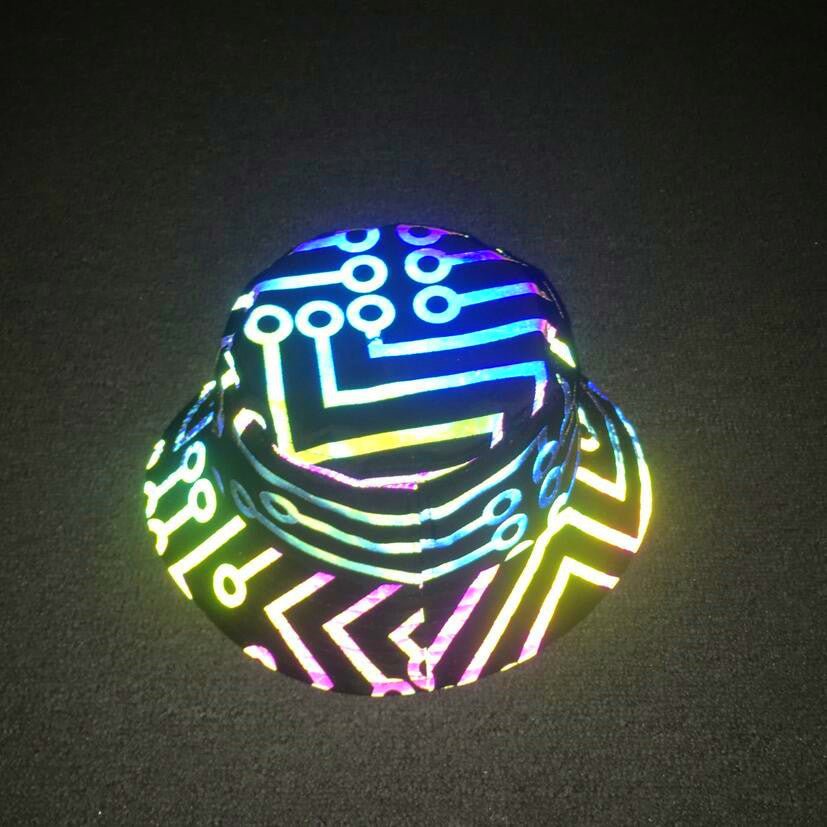 Printing Colorful Reflective Bucket Hat Sunshade - Urban Caps