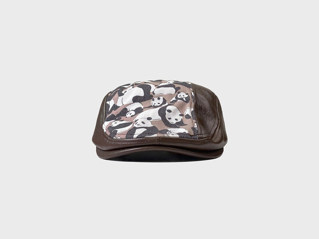 PU Leather Cheesecutter Cap – Retro Street Style Flat Cap - Urban Caps