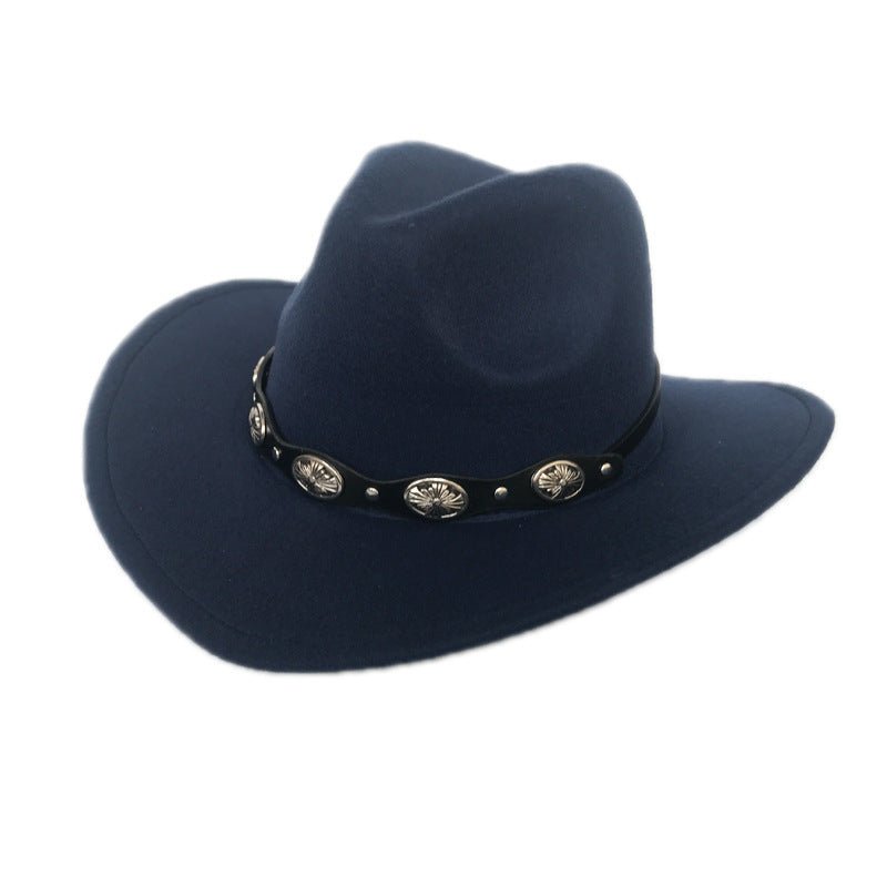 Punk Style Cowboy Hats And Felt For Men And Women - Urban Caps