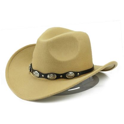 Punk Style Cowboy Hats And Felt For Men And Women - Urban Caps