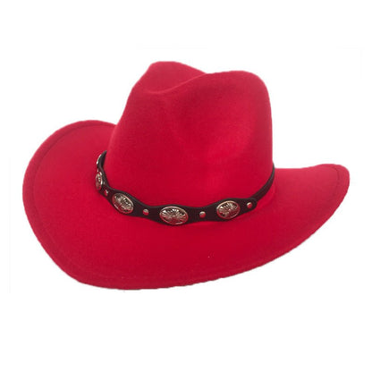 Punk Style Cowboy Hats And Felt For Men And Women - Urban Caps