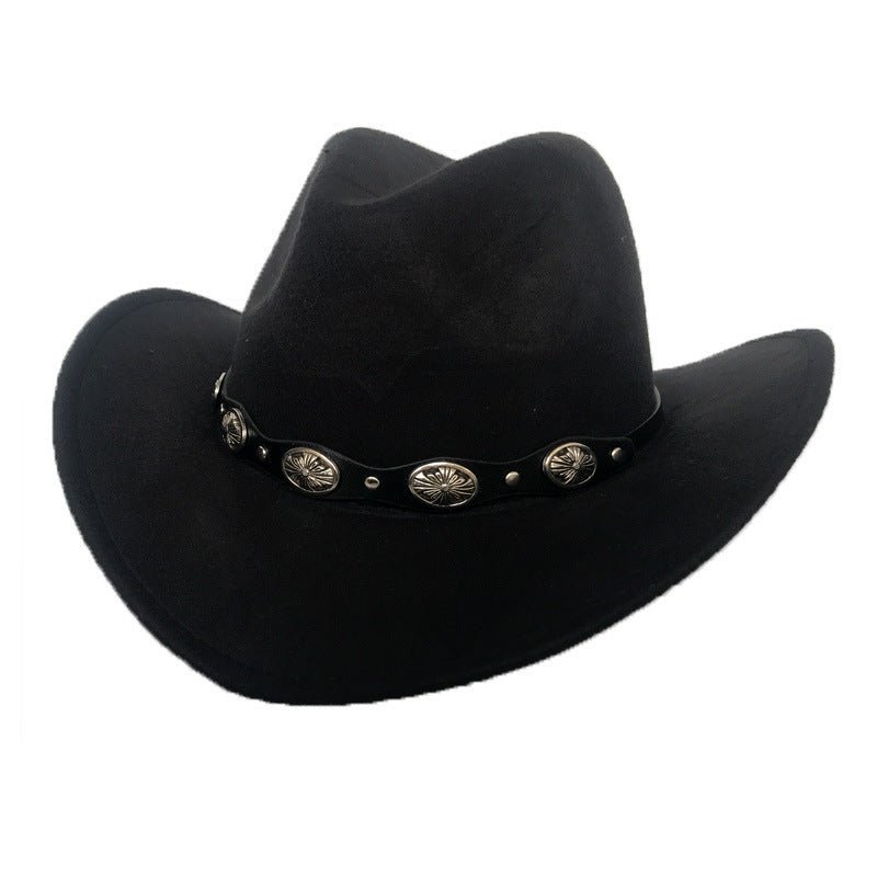 Punk Style Cowboy Hats And Felt For Men And Women - Urban Caps