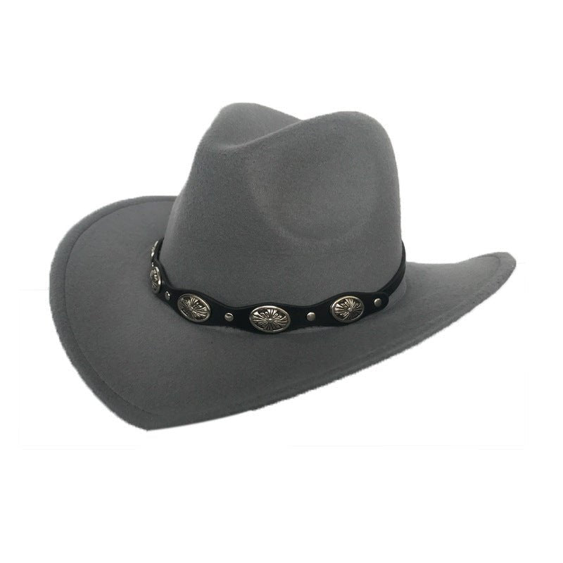 Punk Style Cowboy Hats And Felt For Men And Women - Urban Caps