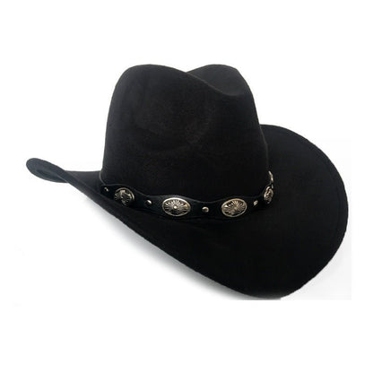 Punk Style Cowboy Hats And Felt For Men And Women - Urban Caps