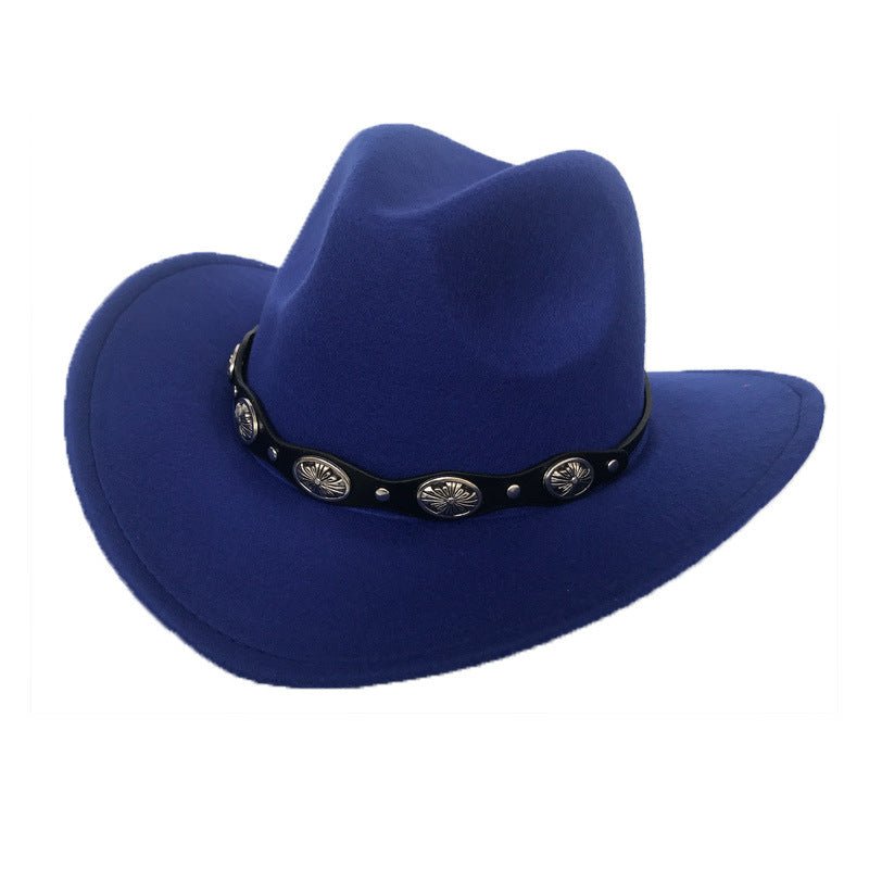 Punk Style Cowboy Hats And Felt For Men And Women - Urban Caps