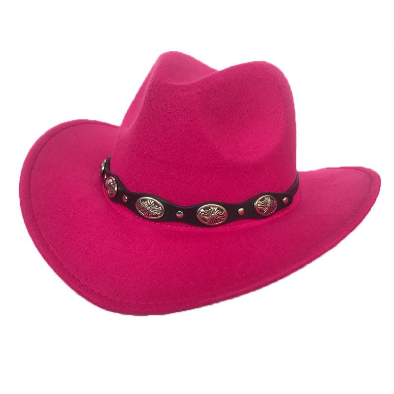 Punk Style Cowboy Hats And Felt For Men And Women - Urban Caps