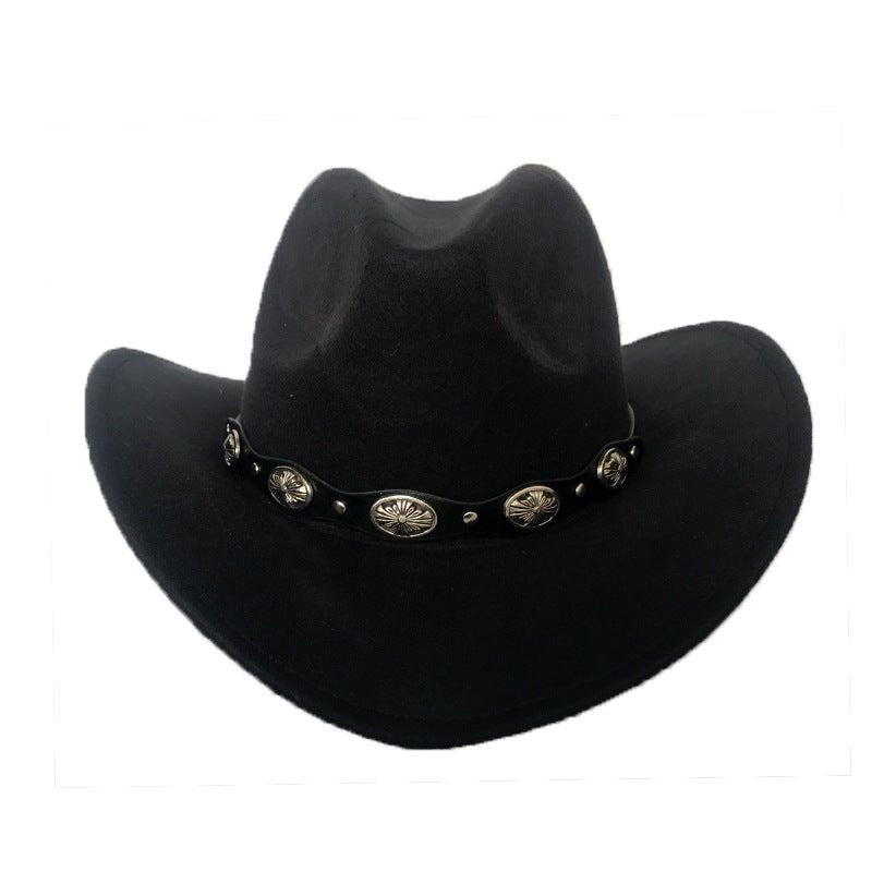 Punk Style Cowboy Hats And Felt For Men And Women - Urban Caps