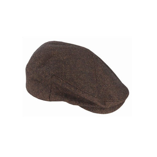 Quinn Wool Blend 5 - Piece Herringbone Cheesecutter Cap - Urban Caps