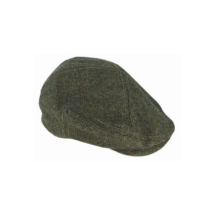 Quinn Wool Blend 5 - Piece Herringbone Cheesecutter Cap - Urban Caps