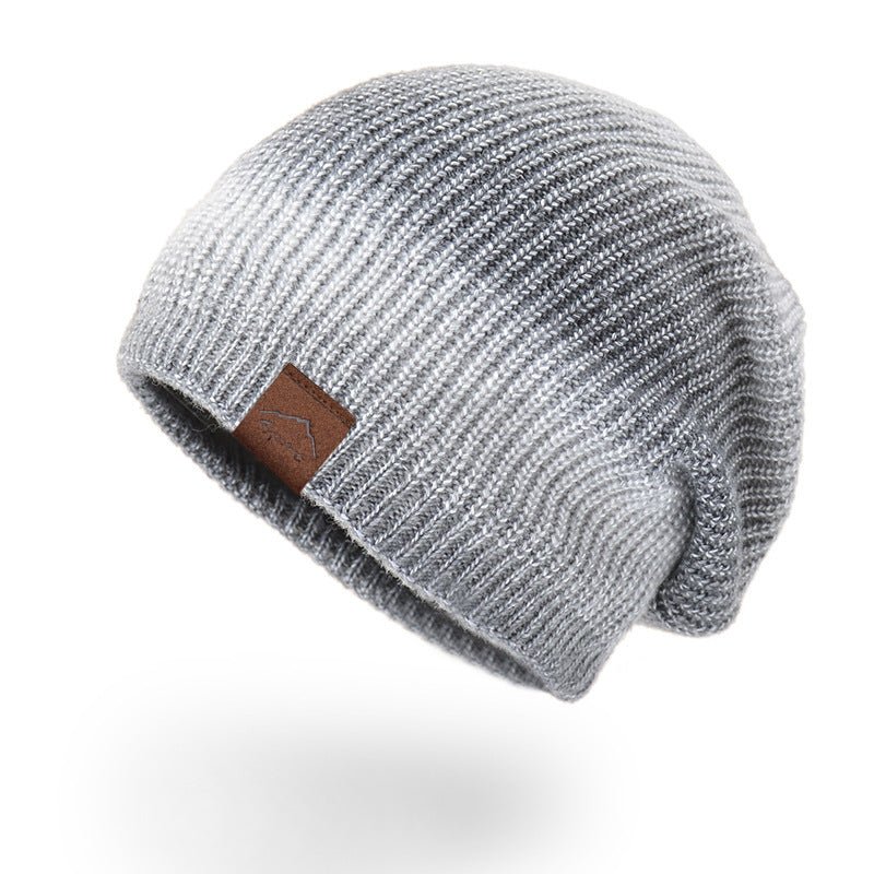 Rainbow Stripe Knit Beanie – Warm Colorful Wool Hat for Winter Fashion - Urban Caps