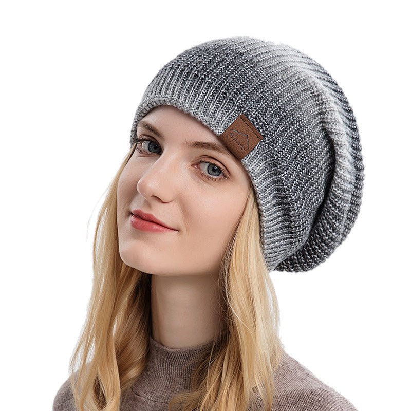 Rainbow Stripe Knit Beanie – Warm Colorful Wool Hat for Winter Fashion - Urban Caps