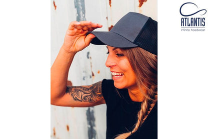 Atlantis Rapper Trucker Cap – Cotton Front with Mesh Back | NZ Stock - Urban Caps 