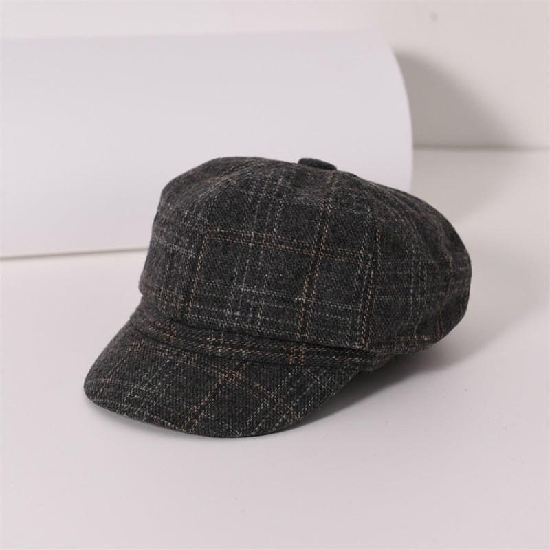 Retro Artistic Octagonal Cap Men And Women Couple - Urban Caps