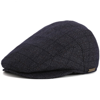 Retro Men’s Duckbill Cap – Adjustable Flat Beret for Spring, Autumn & Winter - Urban Caps