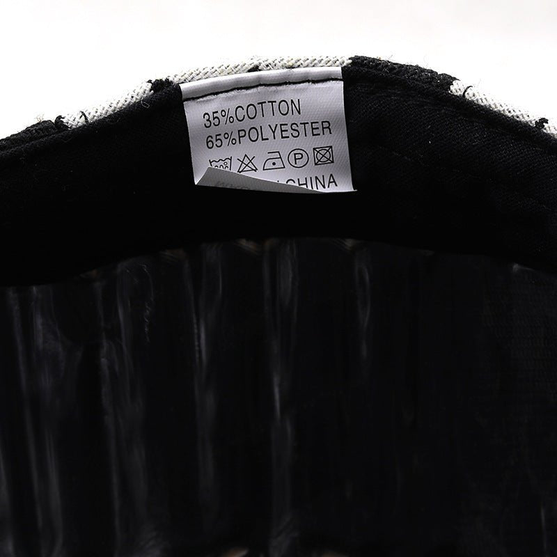 Retro Plaid Cheesecutter Cap – Lightweight Cotton Flat Cap (Adjustable Fit) - Urban Caps