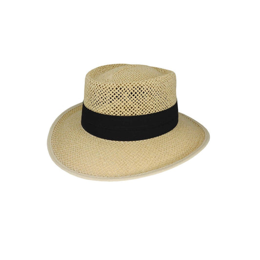 Rio Openweave Downunder Hat with Twisted Paper Construction and Puggaree Band - Urban Caps