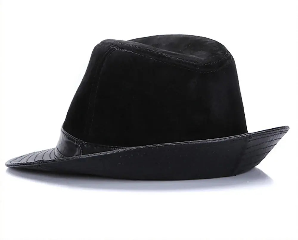 Rotterdam Genuine Leather Suede Fedora Hat - Classic City Style With Timeless Appeal