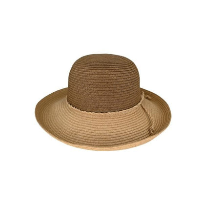 Ruby – Braided Breton Hat with Twisted Self Trim and UPF 50+ Protection - Urban Caps