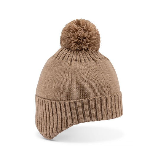 Rumi – Kid’s Acrylic Knit Beanie with Earmuffs and Plush Lining - Urban Caps