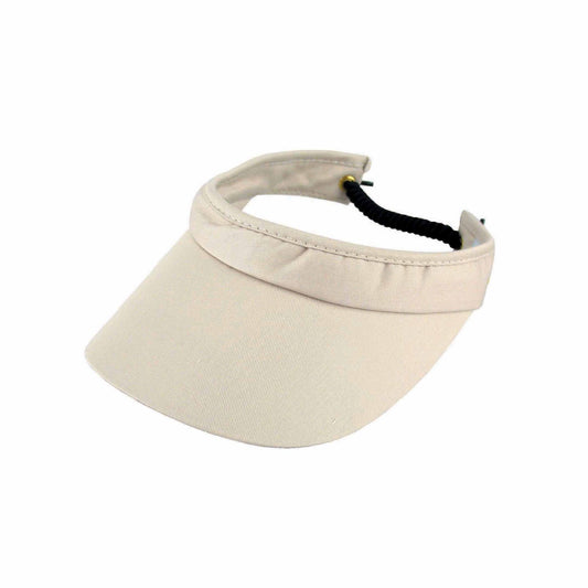 San Remo – Cotton Twill Visor with Elastic Twisted Shoelace Back - Urban Caps