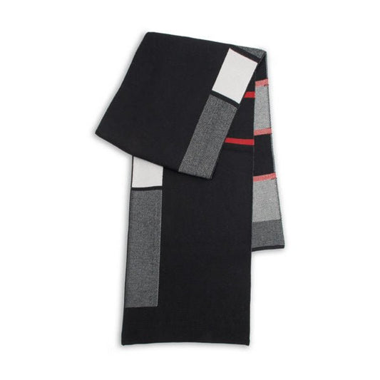 Sawyer – Acrylic Knit Patterned Dress Scarf - Urban Caps