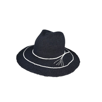Seraphina – Wide Brim Summer Hat in Woven Natural Fibre with UPF 50+ Protection - Urban Caps