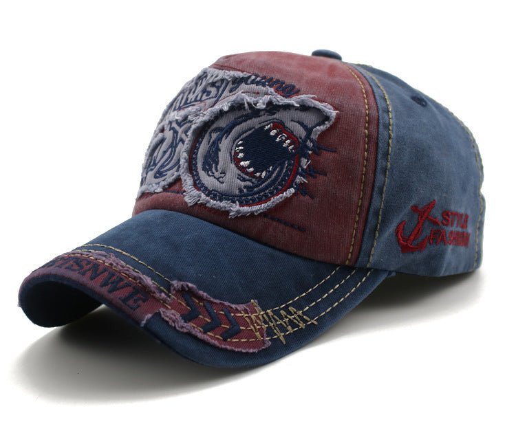 Shark Denim Cap Hip Hop Outdoor Snapback Baseball Caps - Urban Caps
