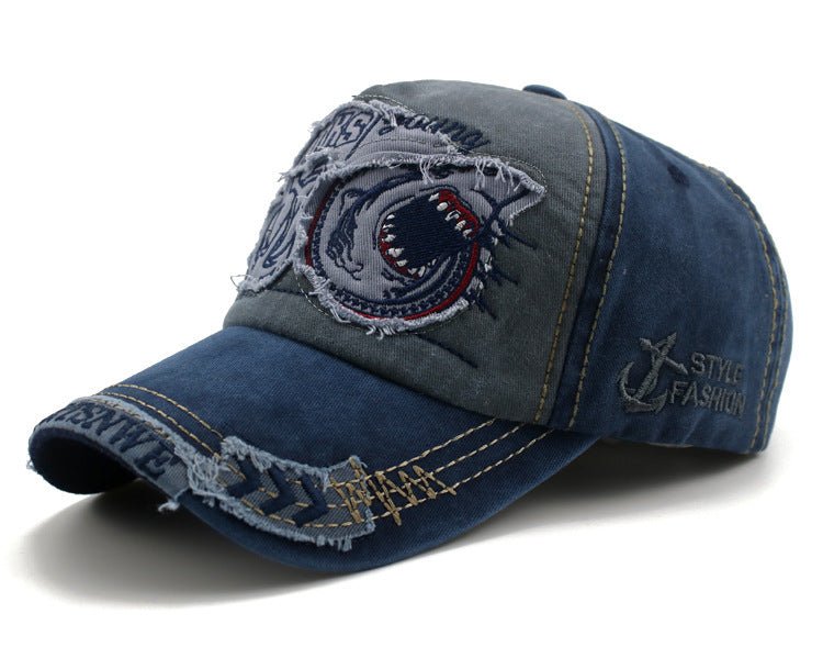 Shark Denim Cap Hip Hop Outdoor Snapback Baseball Caps - Urban Caps